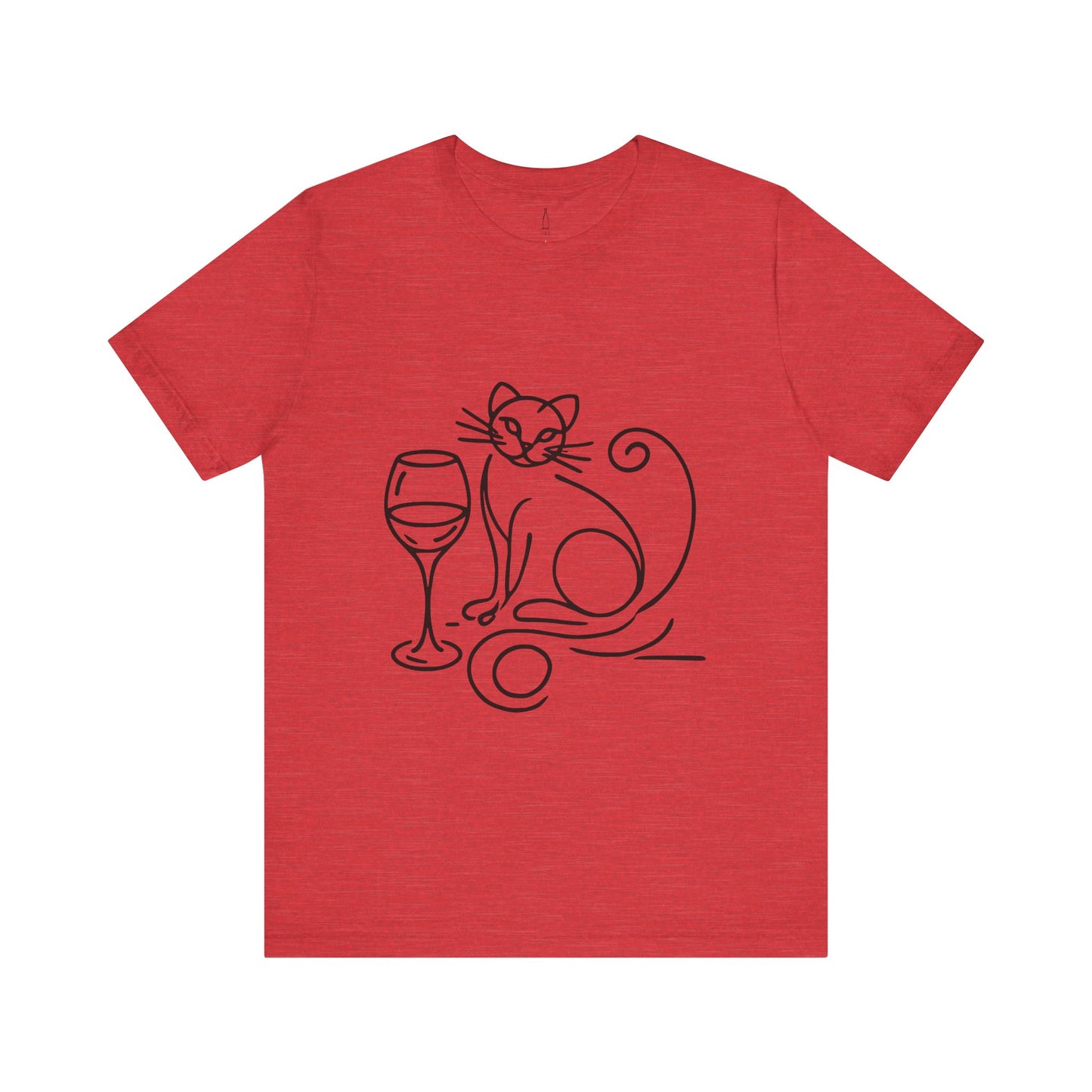 Cat Wine Glass Tee