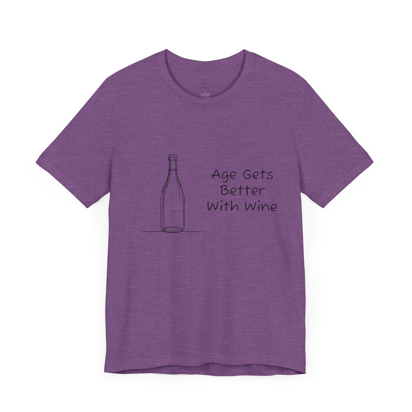 Age Gets Better With Wine Jersey Short Sleeve Tee