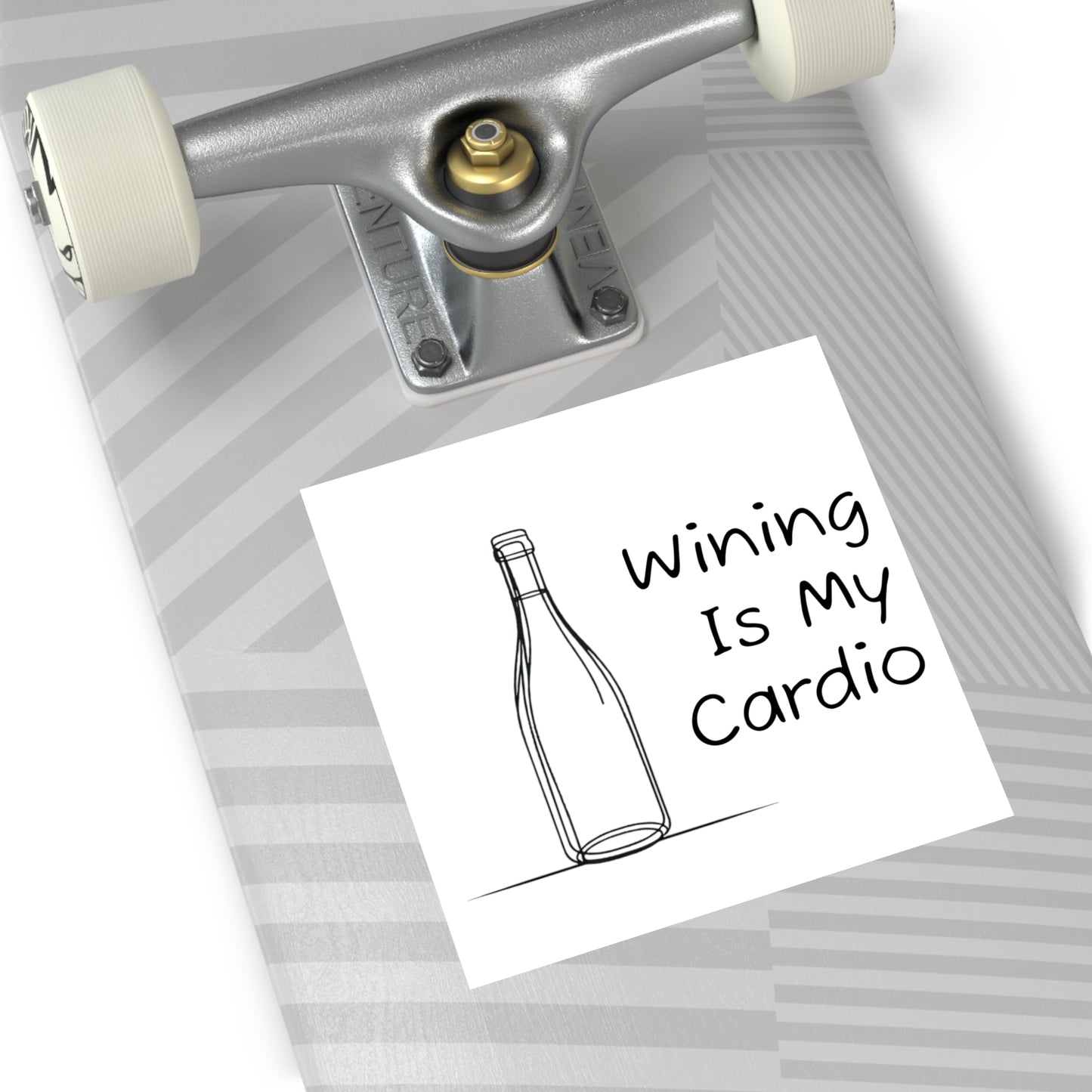 Wining Is My Cardio Vinyl Sticker