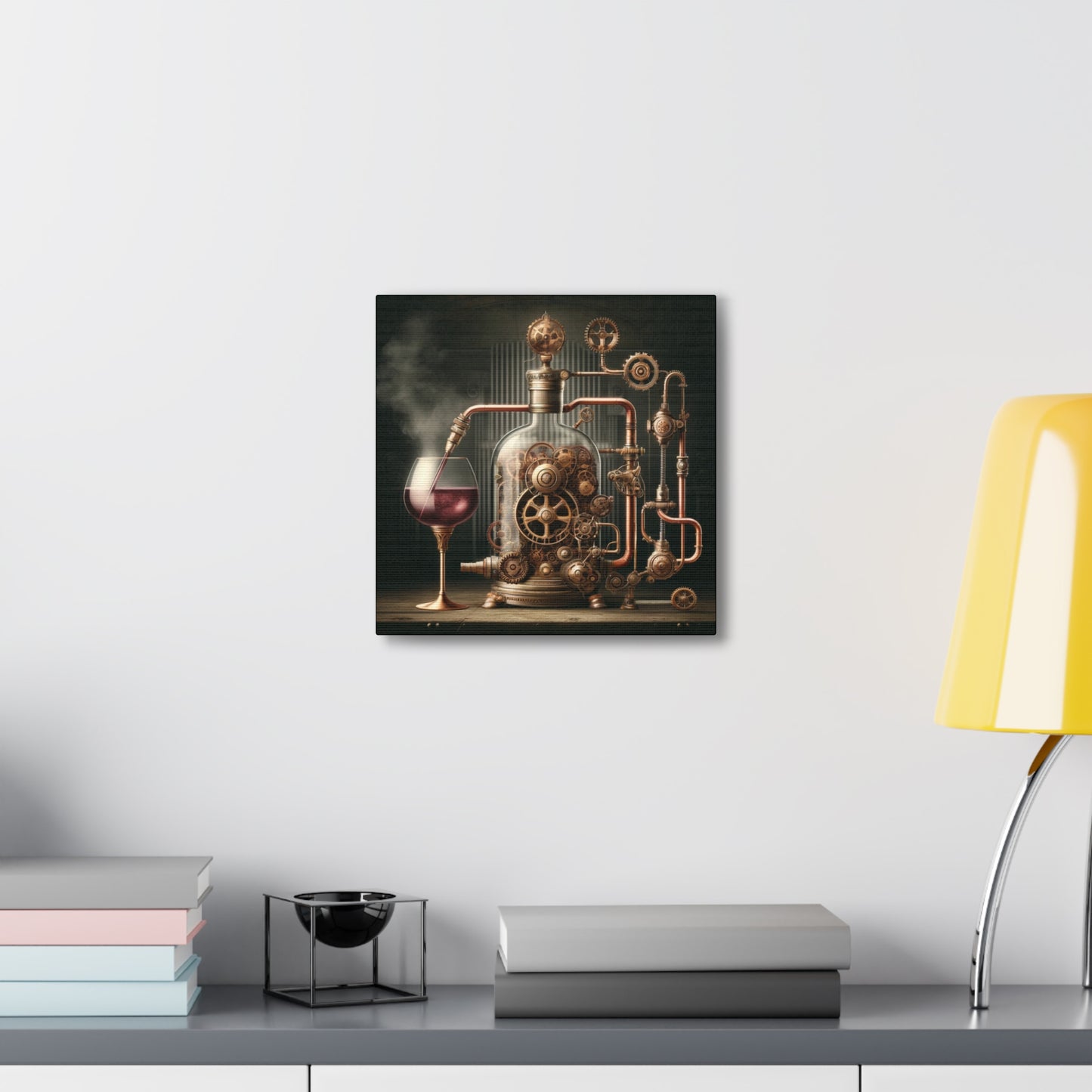'Steampunk' Wine Machine Wall Art