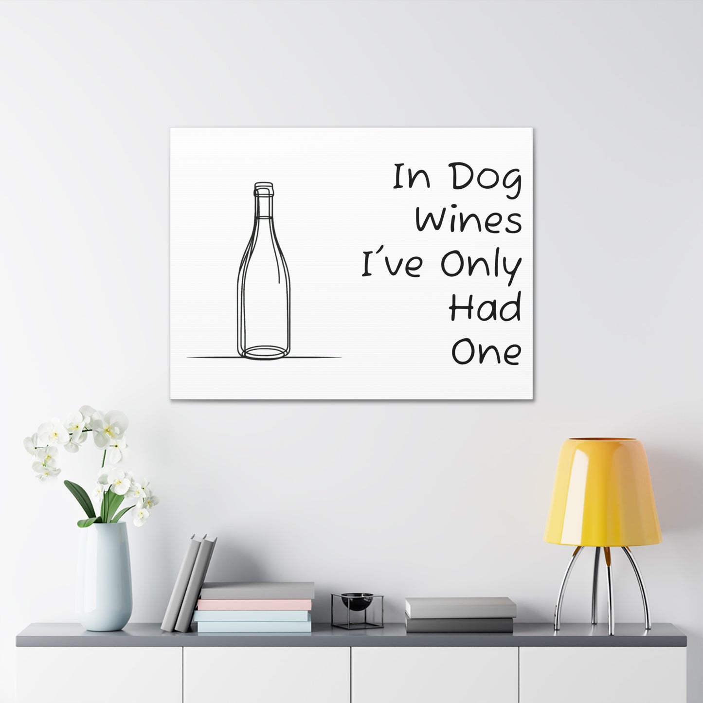 In Dog Wines... Canvas Gallery Wrap