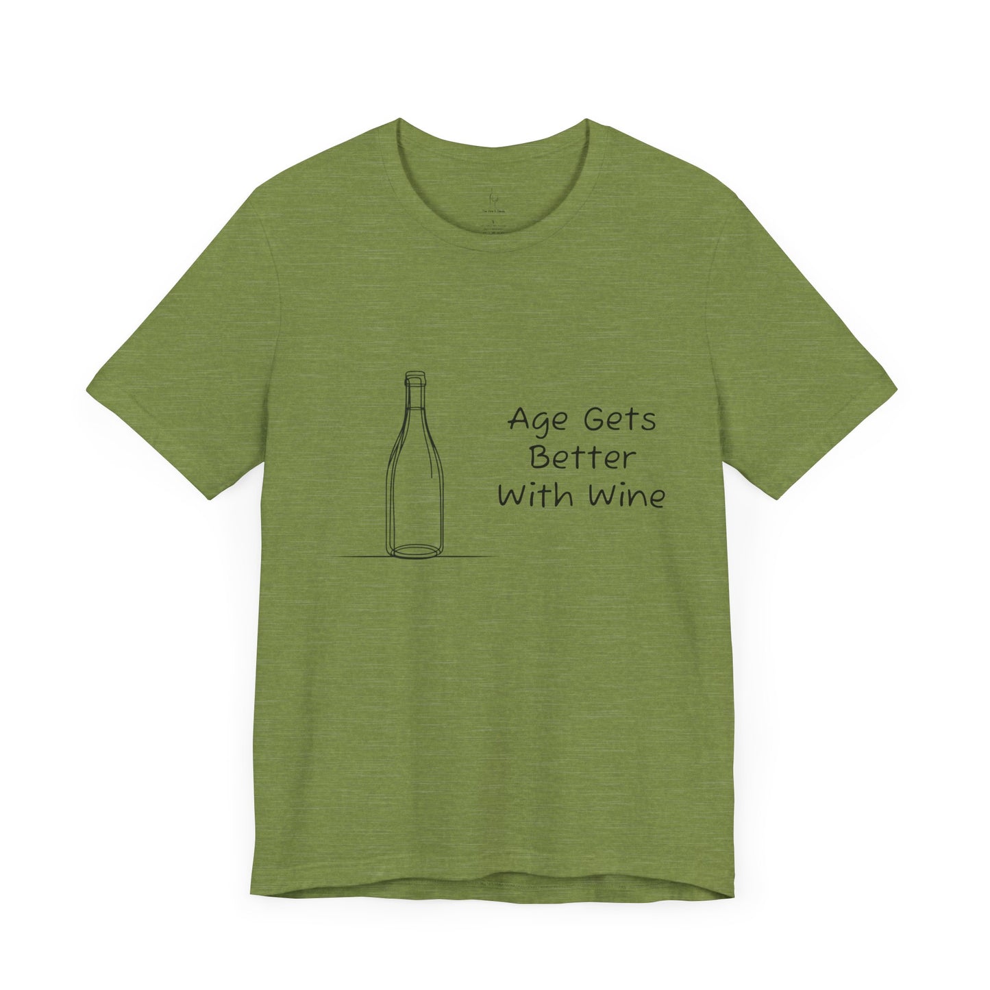 Age Gets Better With Wine Jersey Short Sleeve Tee
