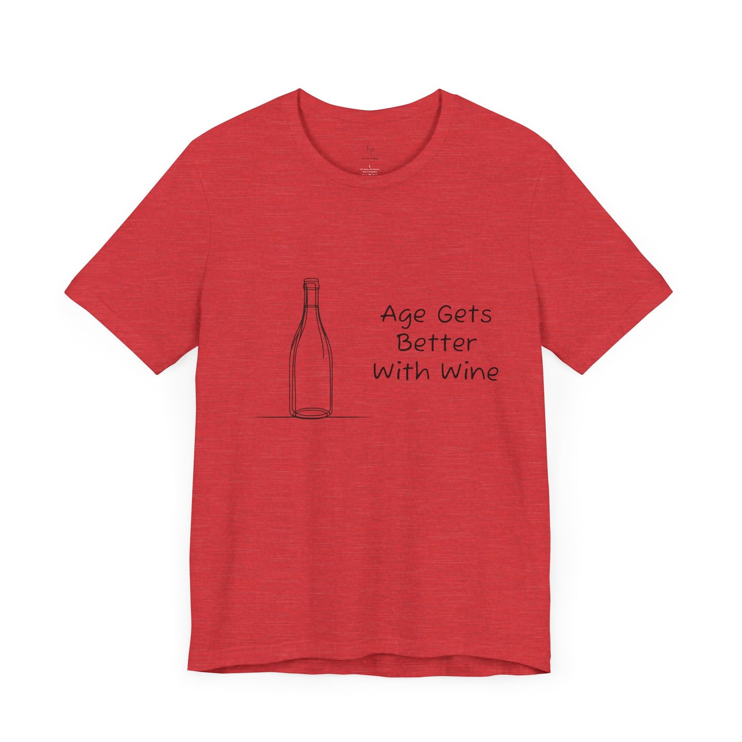 Age Gets Better With Wine Jersey Short Sleeve Tee
