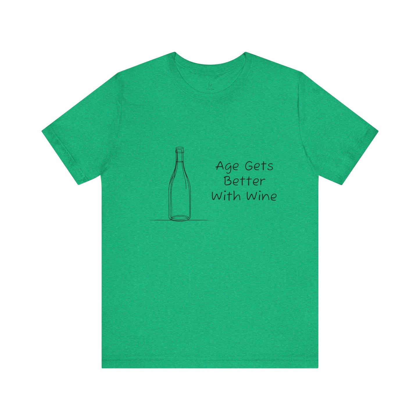 Age Gets Better With Wine Jersey Short Sleeve Tee