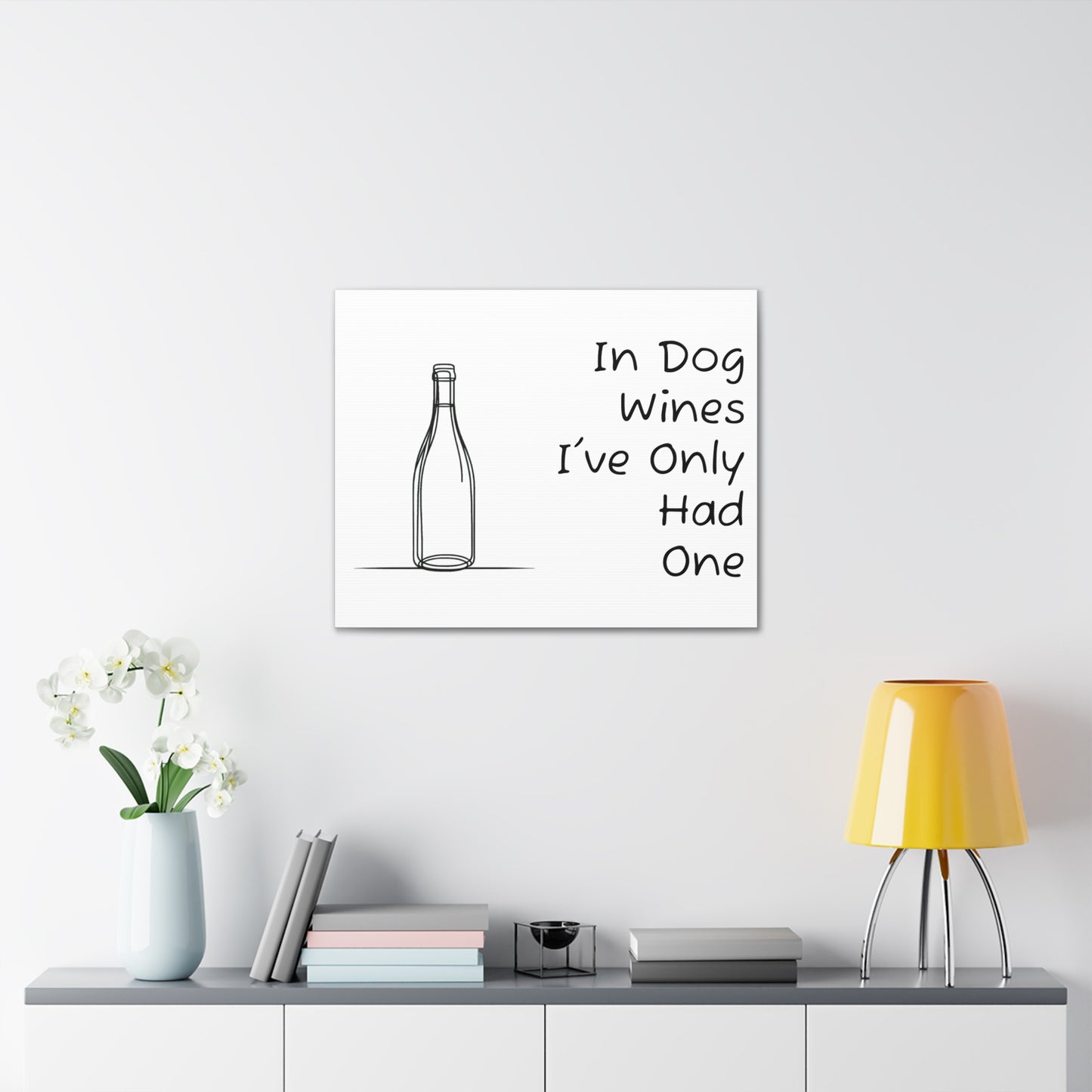 In Dog Wines... Canvas Gallery Wrap