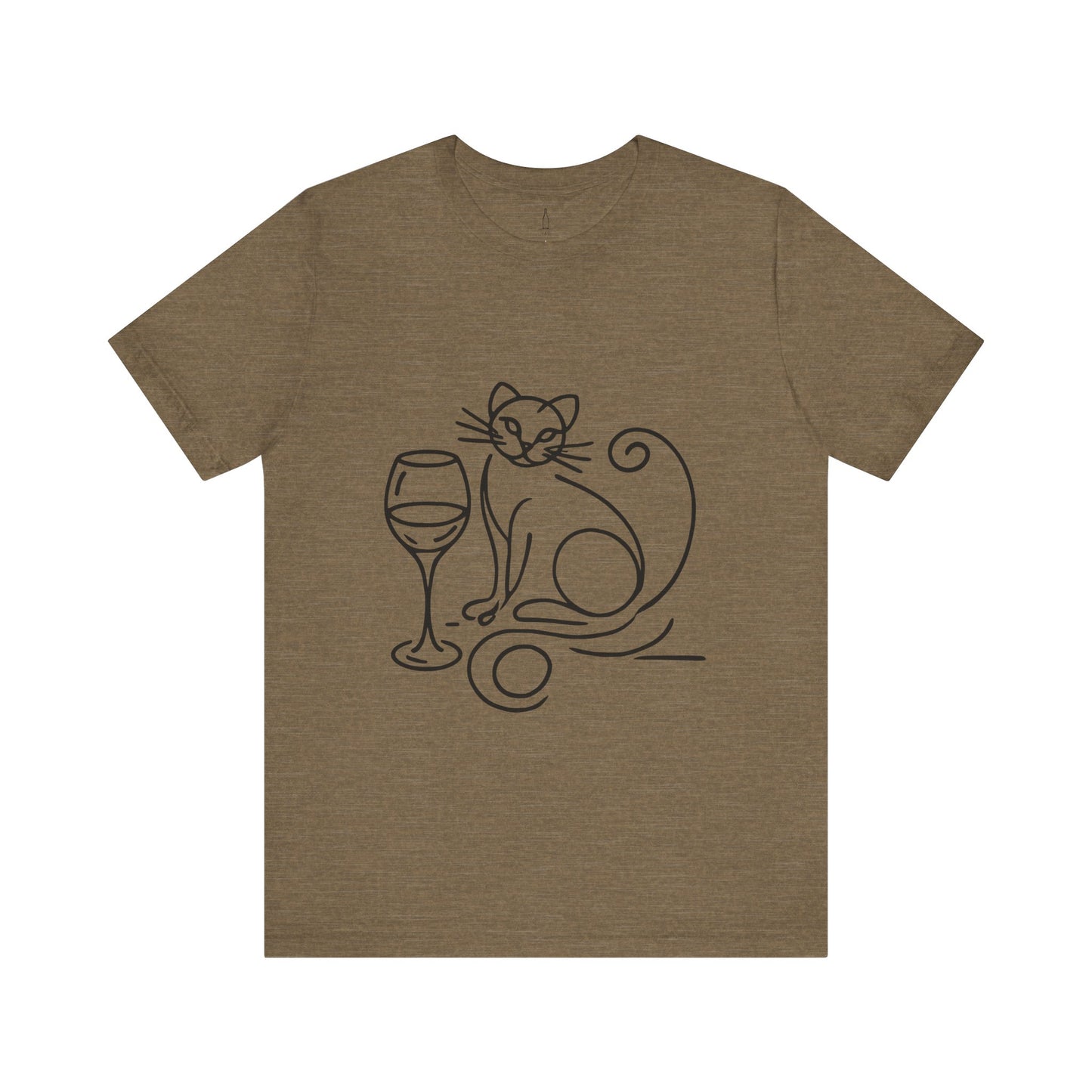 Cat Wine Glass Tee