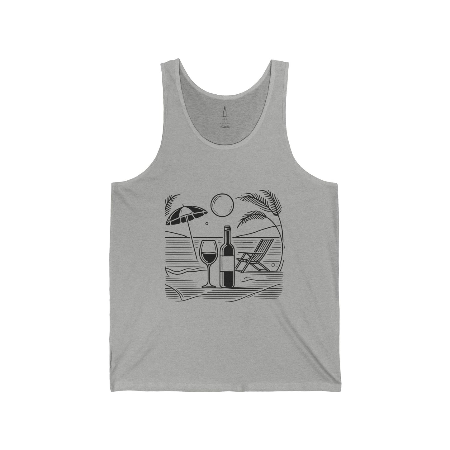 Beach Scene with Wine Tank
