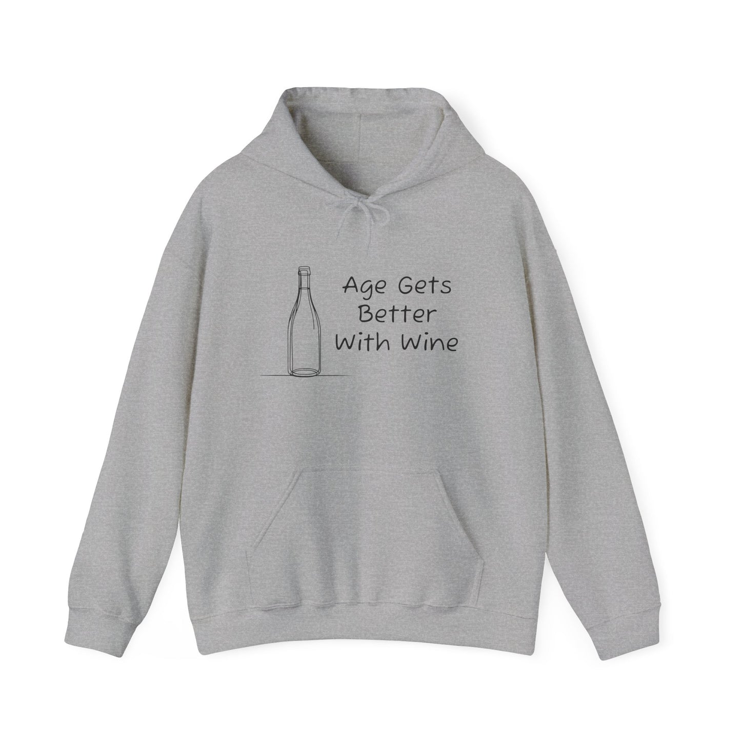 Age Gets Better With Wine Heavy Blend™ Hooded Sweatshirt
