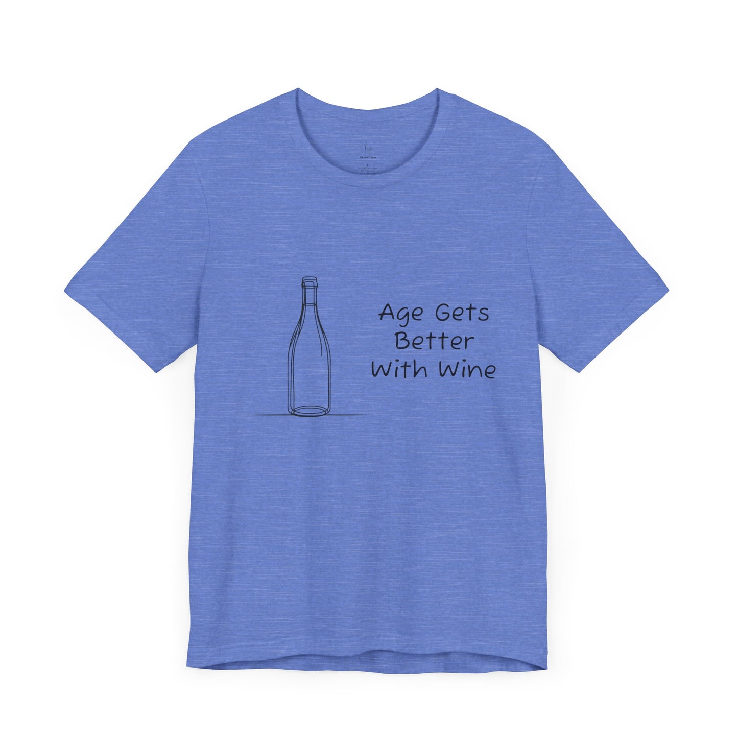 Age Gets Better With Wine Jersey Short Sleeve Tee