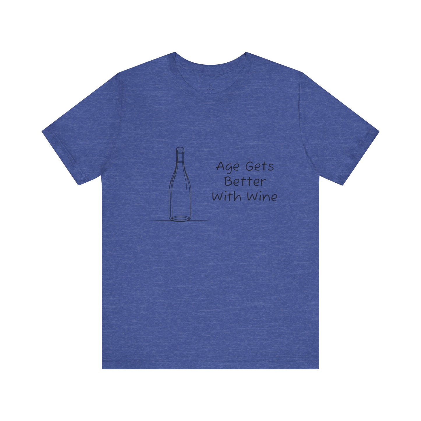 Age Gets Better With Wine Jersey Short Sleeve Tee