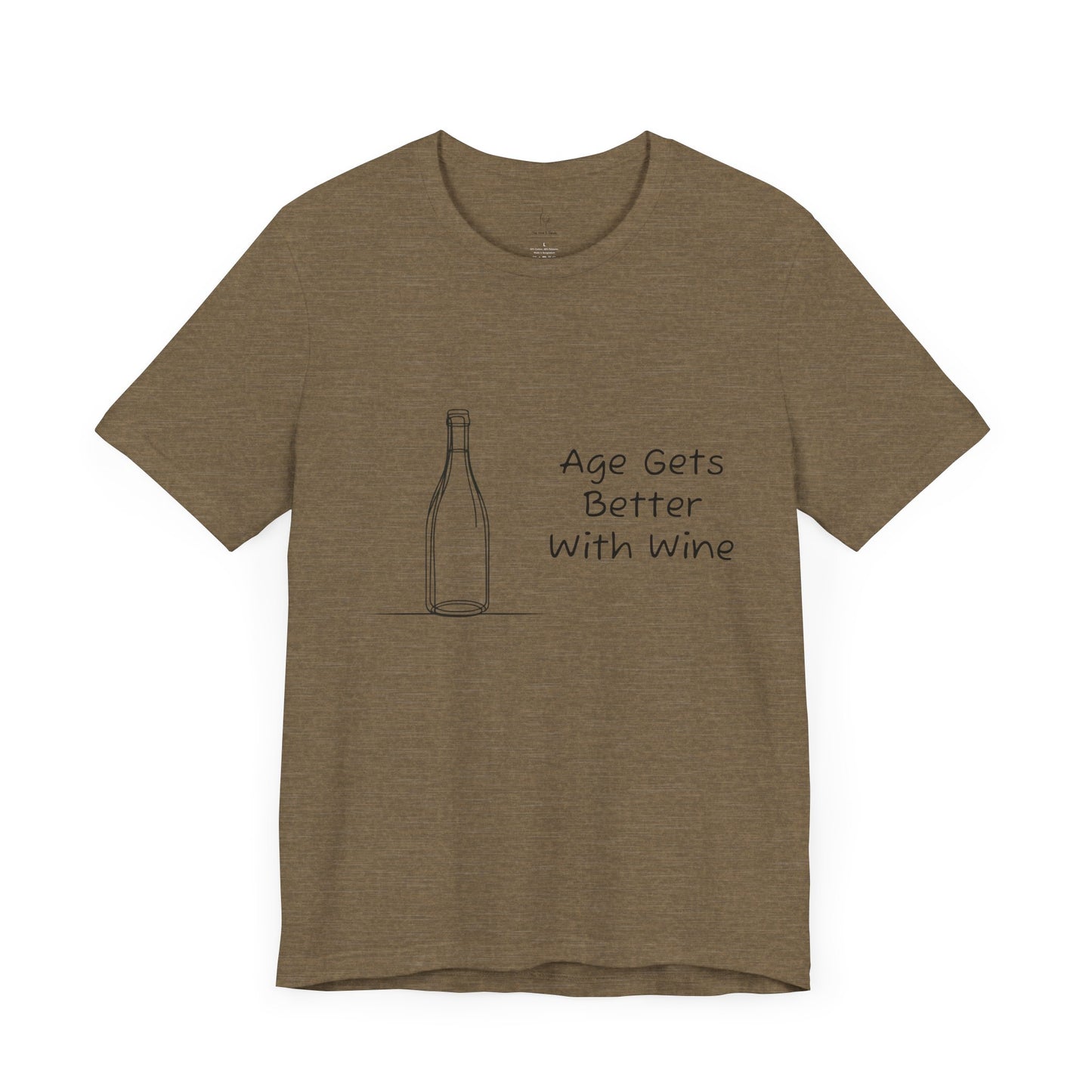 Age Gets Better With Wine Jersey Short Sleeve Tee