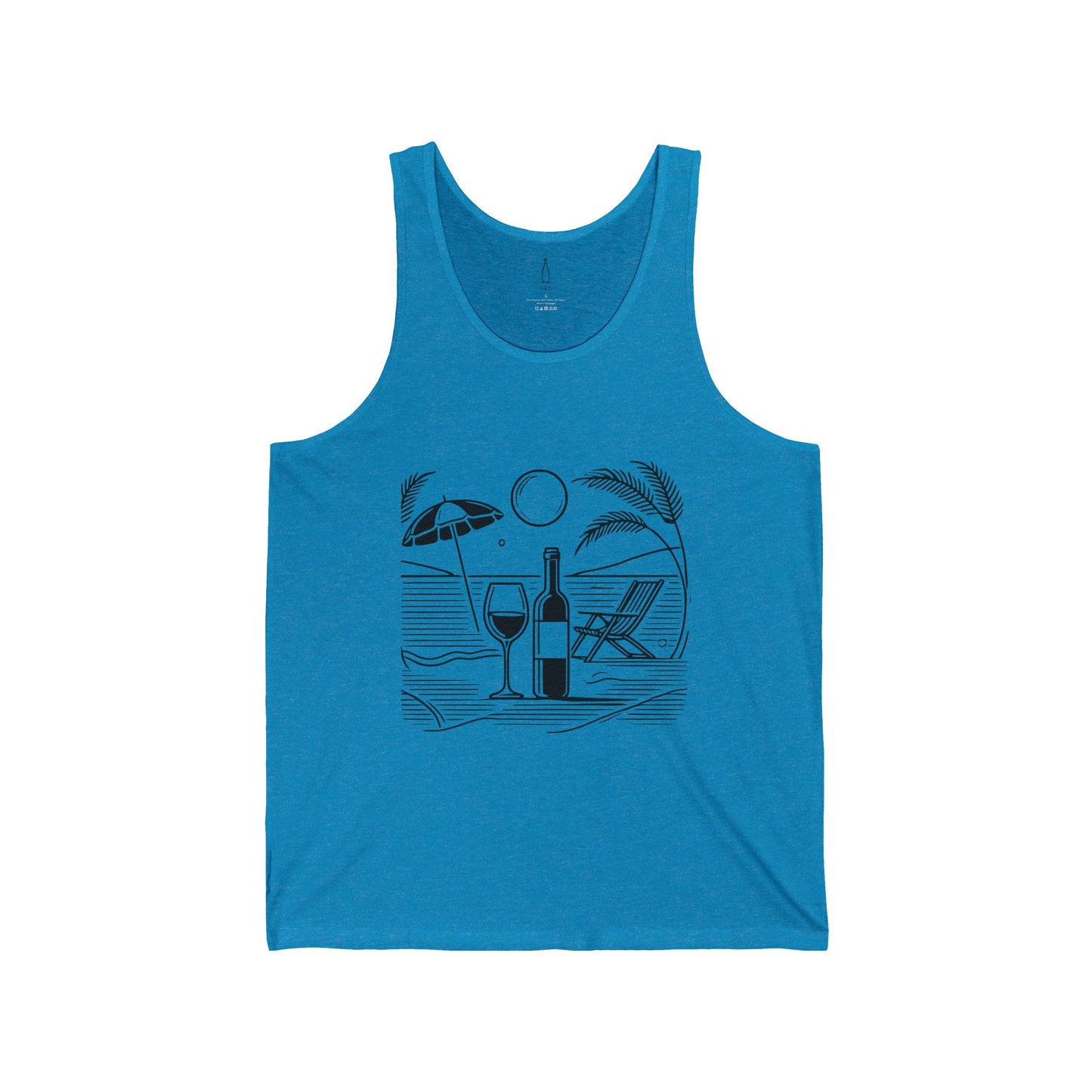 Beach Scene with Wine Tank