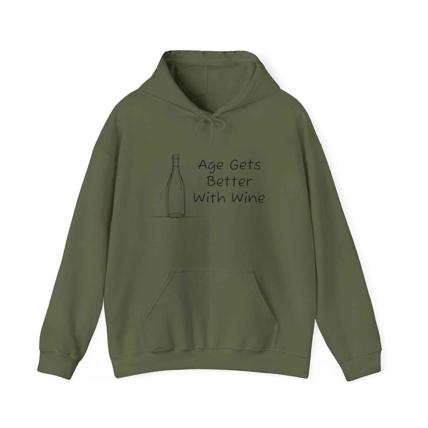 Age Gets Better With Wine Heavy Blend™ Hooded Sweatshirt