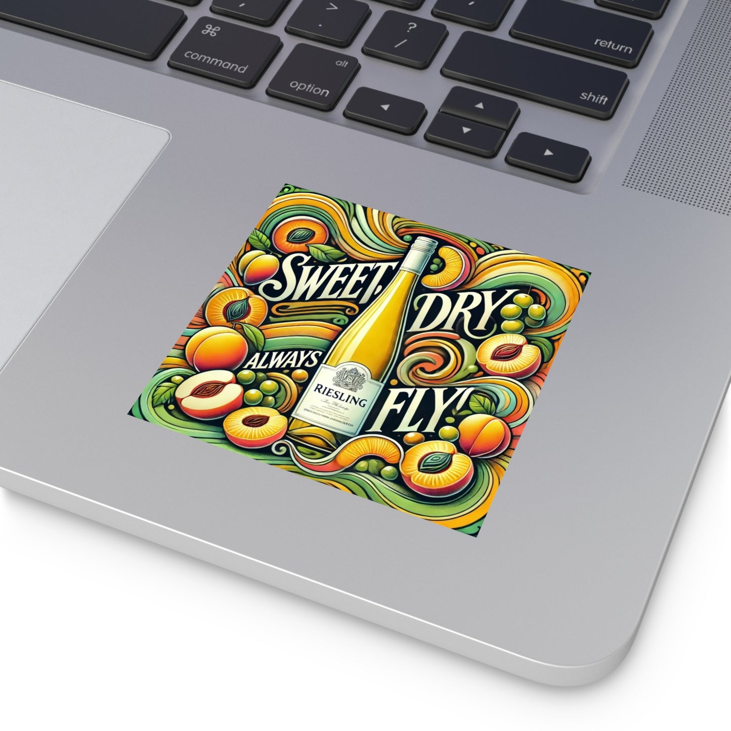 Riesling - Sweet, Dry, Always Fly Vinyl Sticker