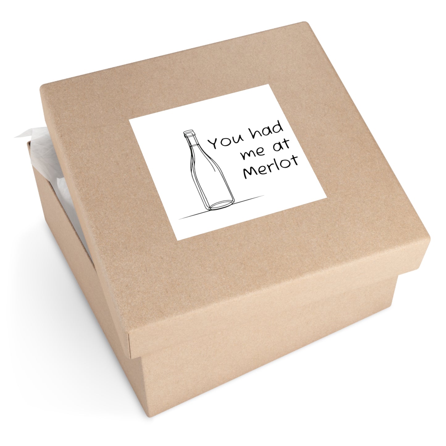 You had me at Merlot Vinyl Sticker