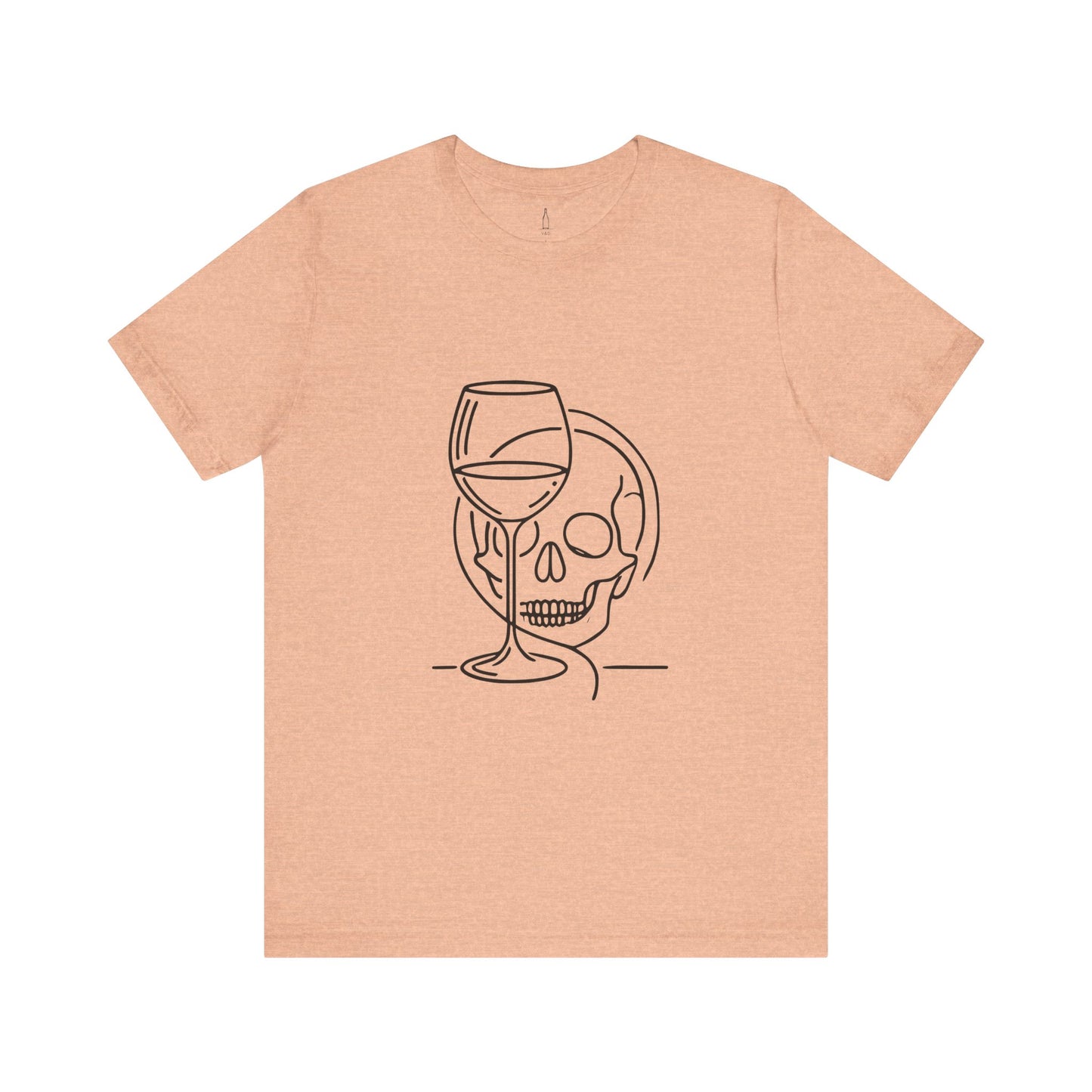 Skull Wine Glass Tee