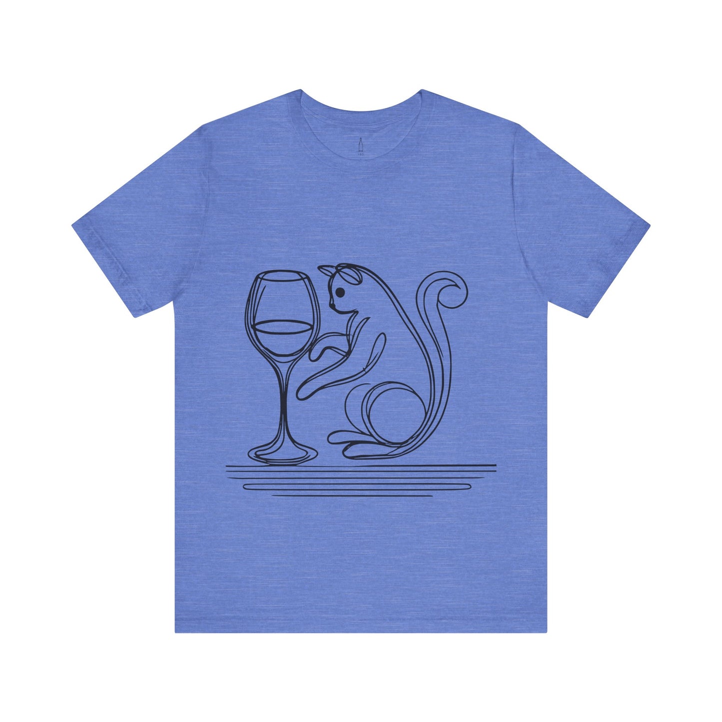 Cat and Wine Glass Tee