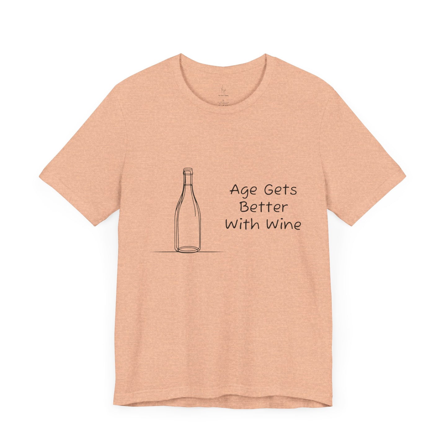 Age Gets Better With Wine Jersey Short Sleeve Tee