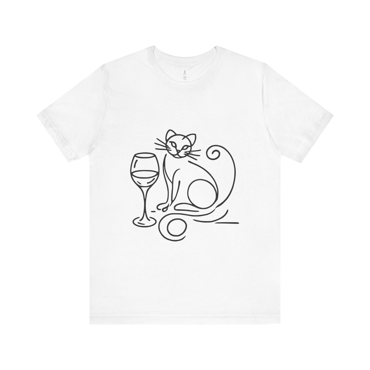 Cat Wine Glass Tee