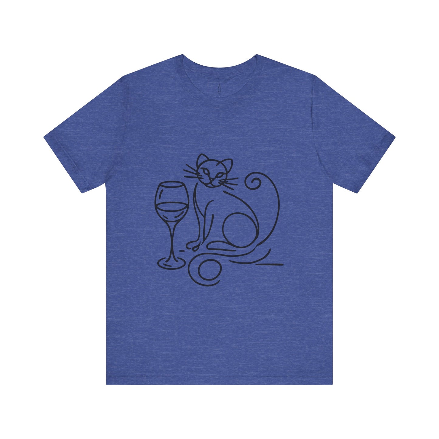 Cat Wine Glass Tee