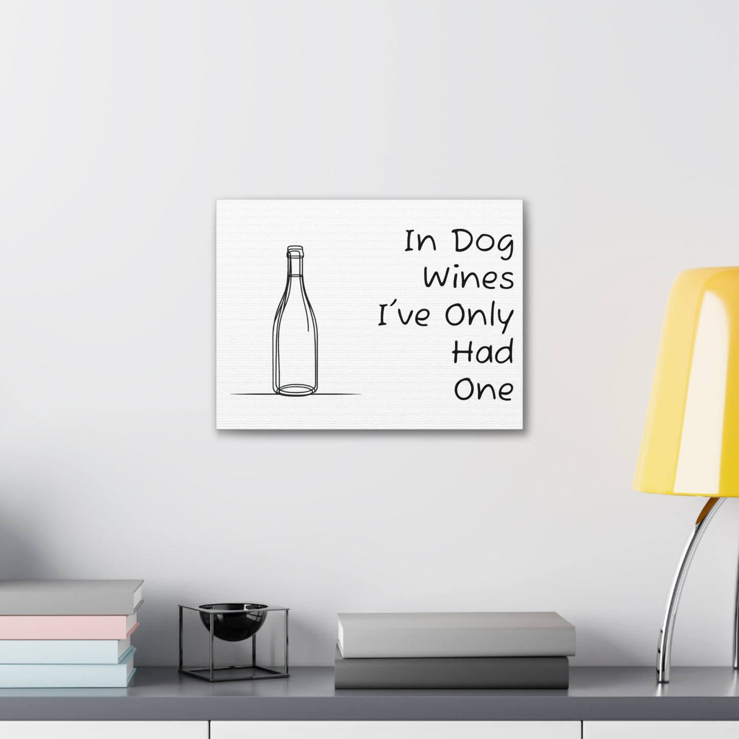 In Dog Wines... Canvas Gallery Wrap