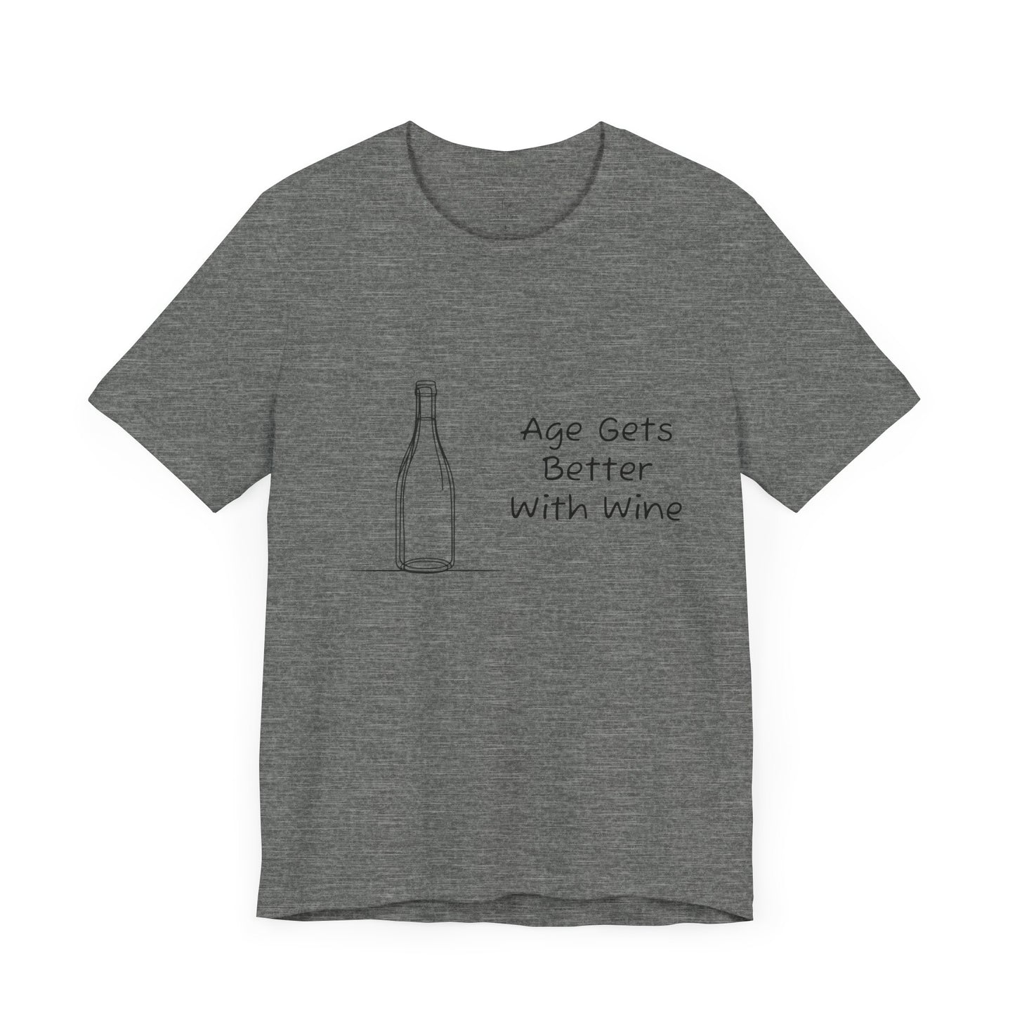 Age Gets Better With Wine Jersey Short Sleeve Tee