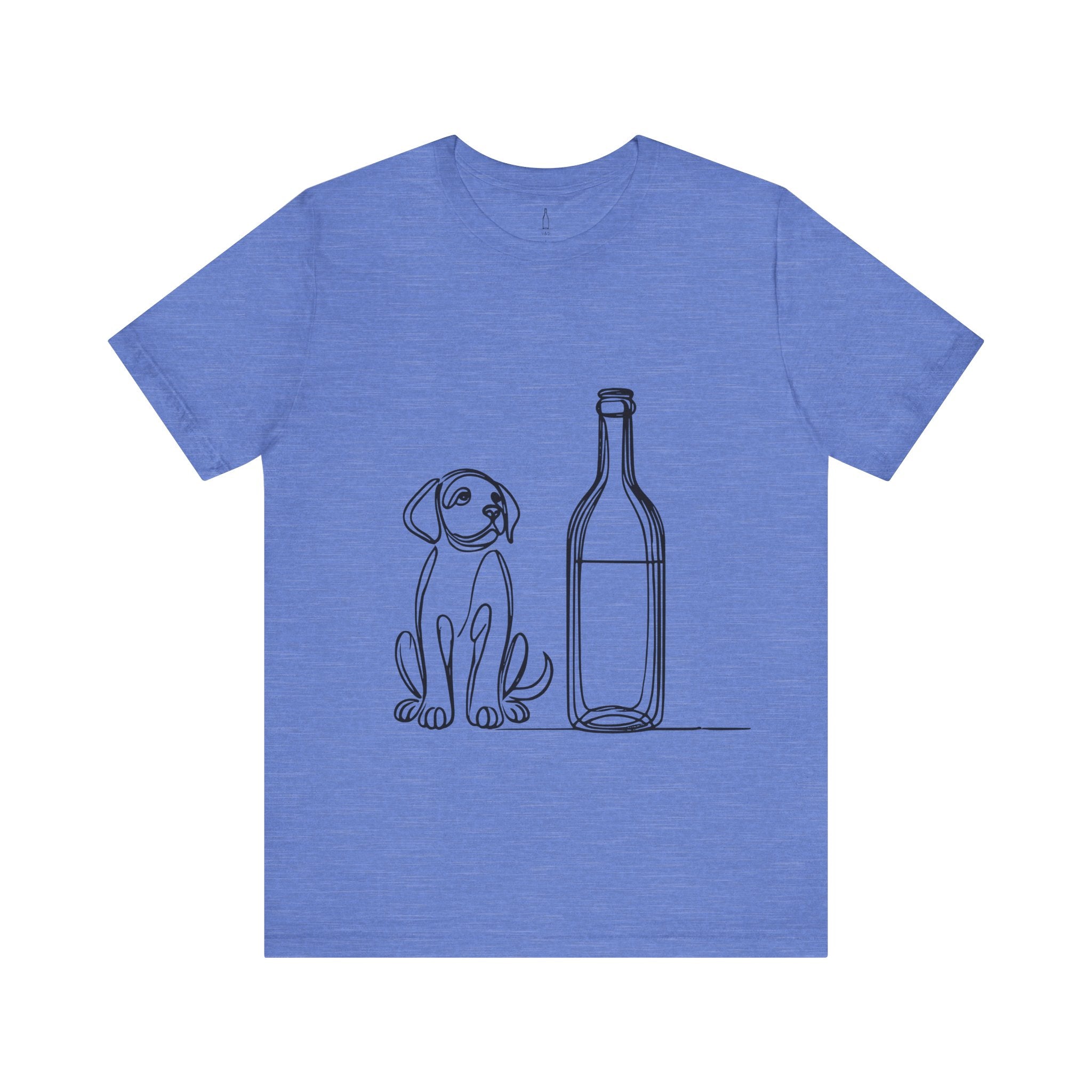 Wine Bottle Puppy Graphic Tee