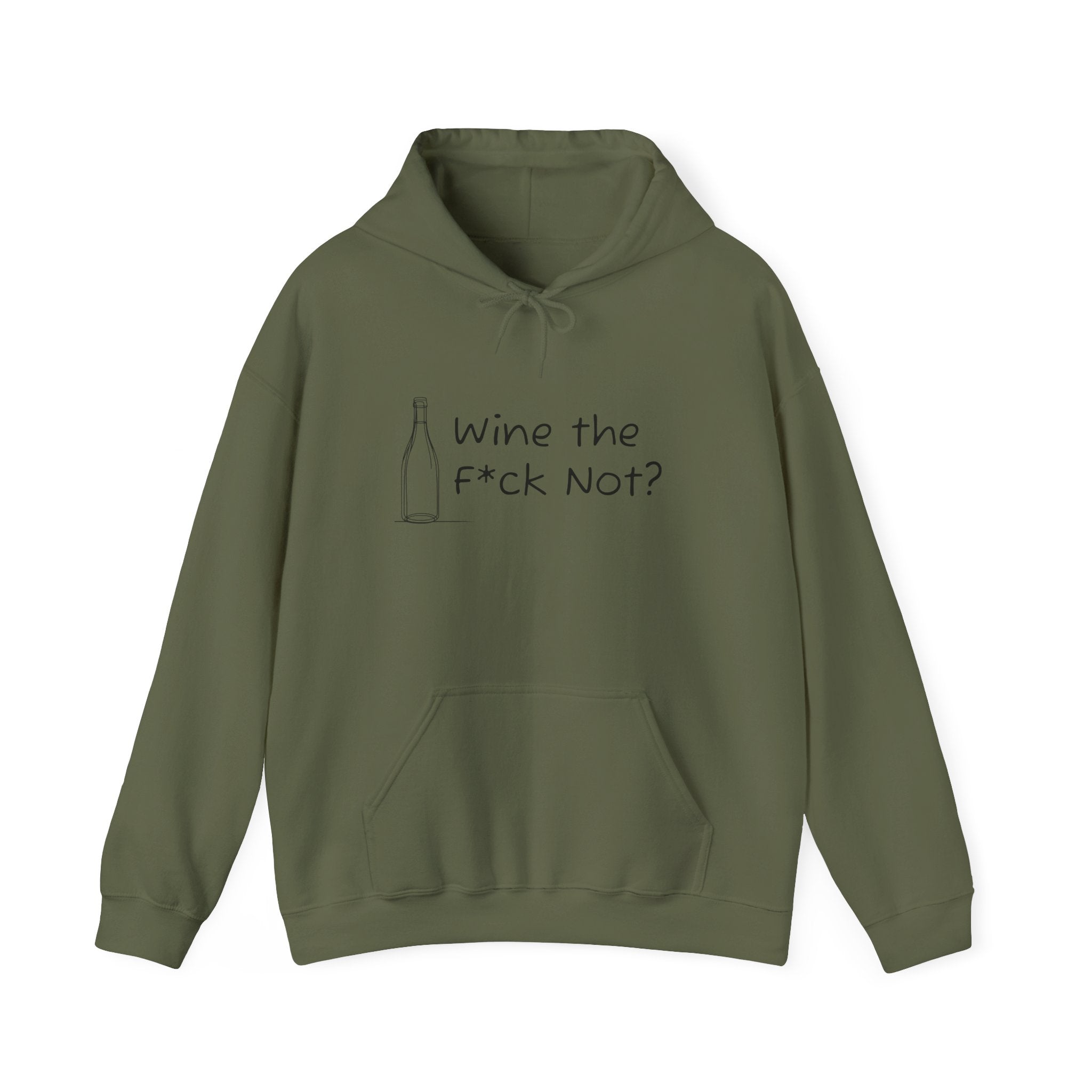 Wine the F*ck Not?  Heavy Blend™ Hooded Sweatshirt