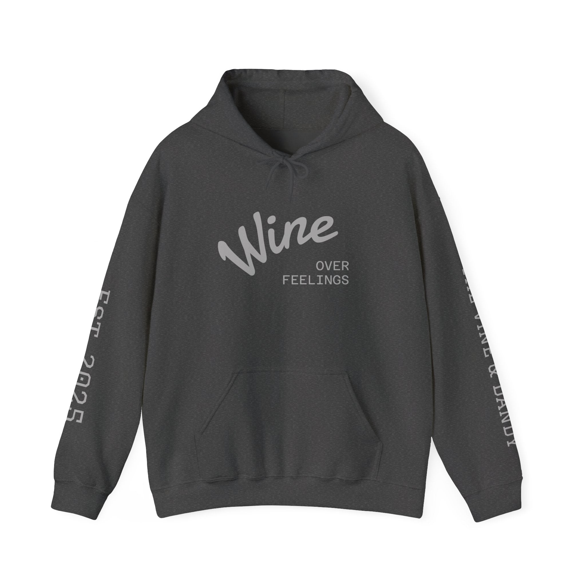'Wine Over Feelings'  Heavy Blend™ Hooded Sweatshirt