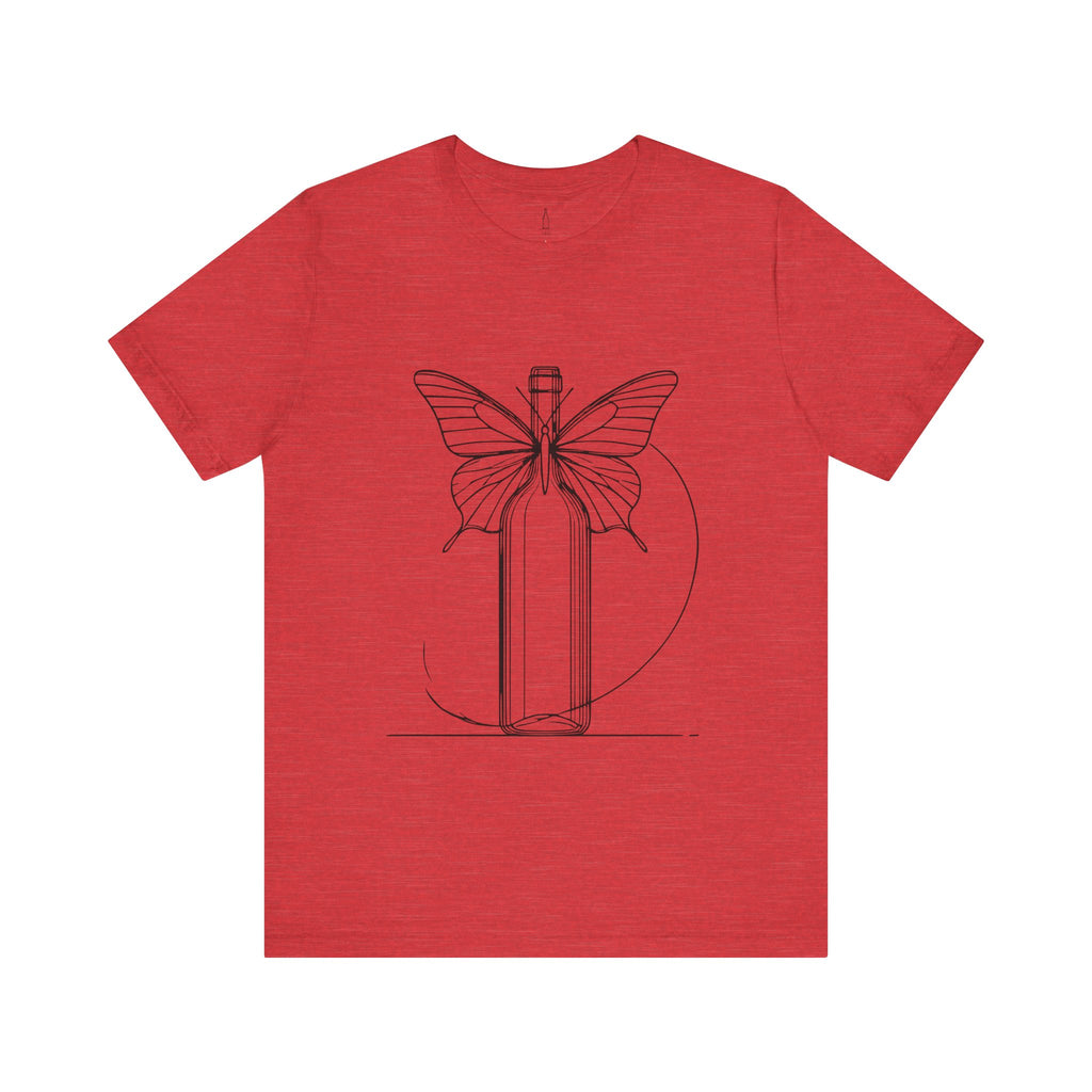 Butterfly And Wine Bottle Tee