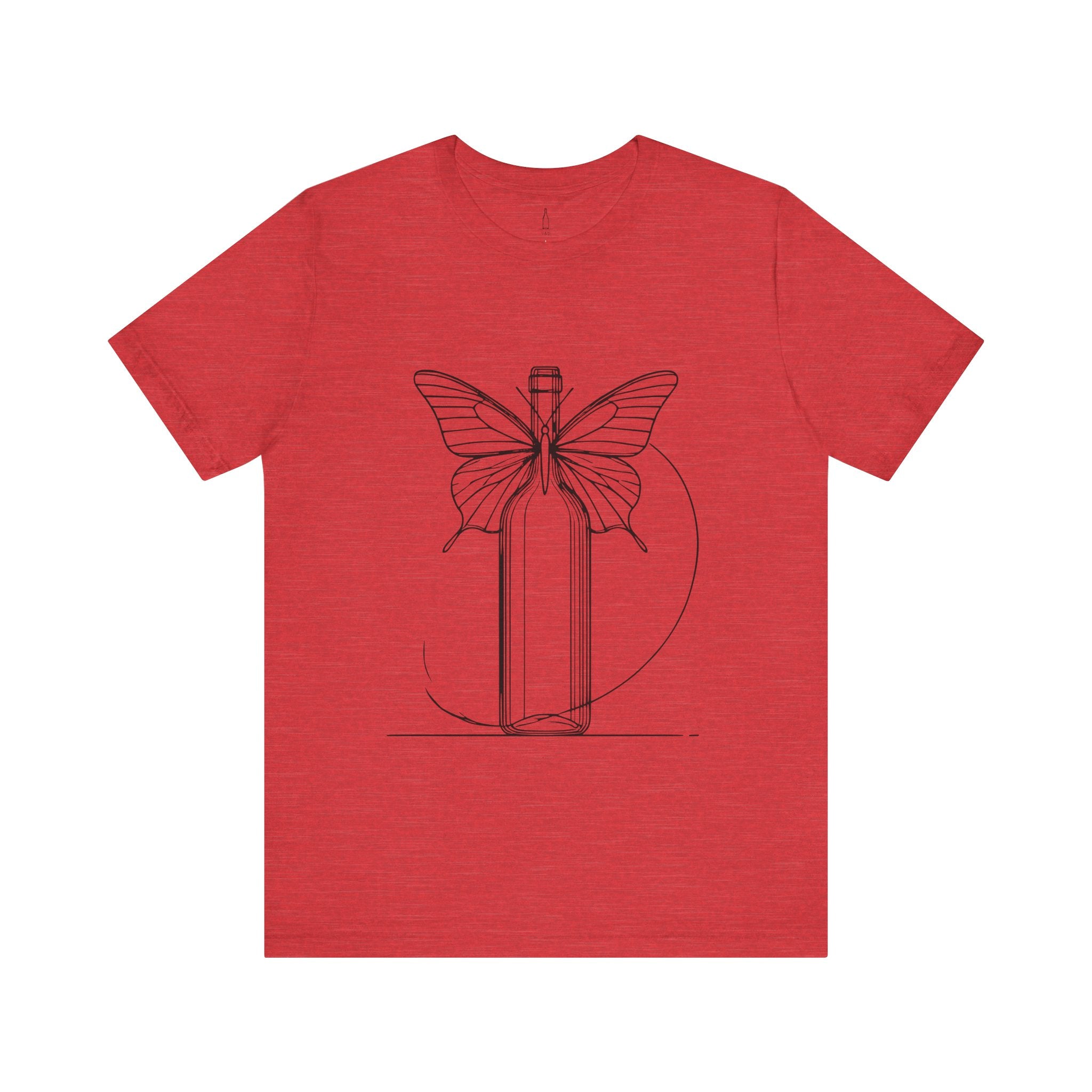Butterfly And Wine Bottle Tee