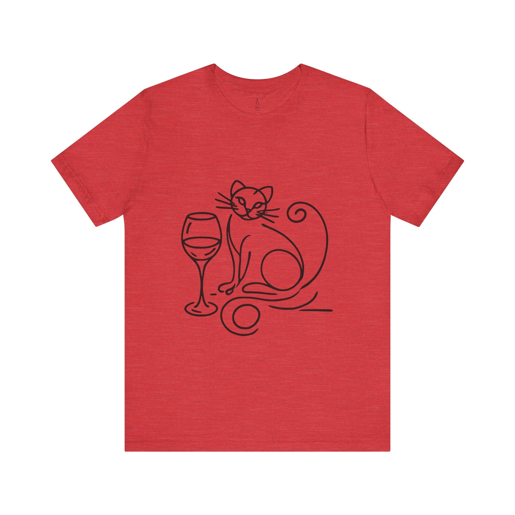 Cat Wine Glass Tee
