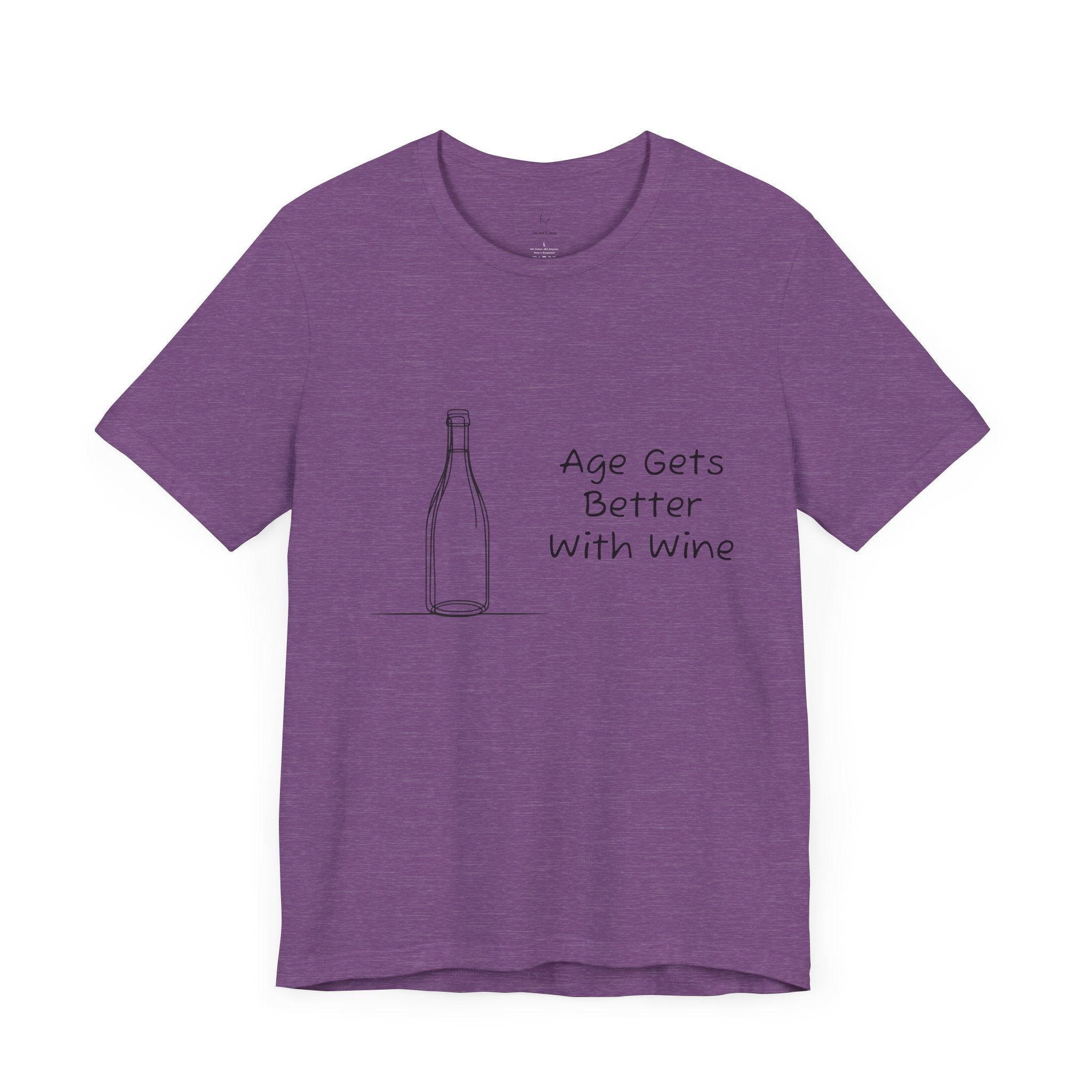 Age Gets Better With Wine Jersey Short Sleeve Tee