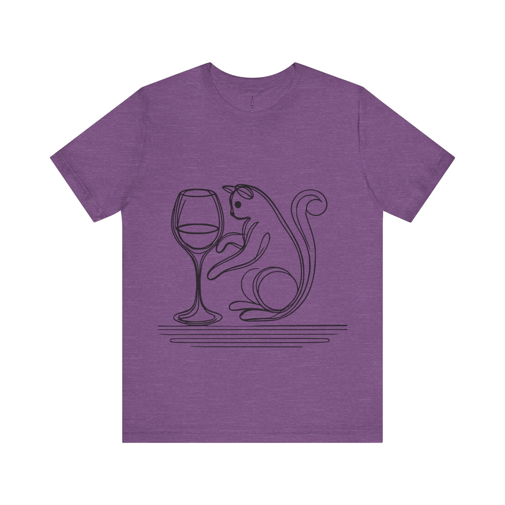 Cat and Wine Glass Tee