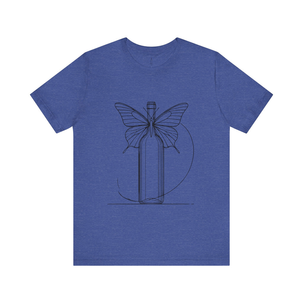 Butterfly And Wine Bottle Tee