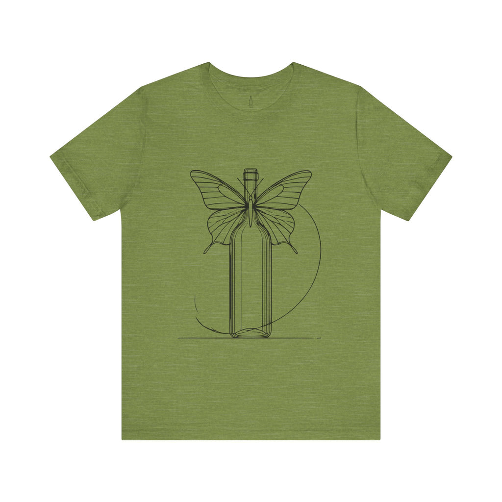 Butterfly And Wine Bottle Tee
