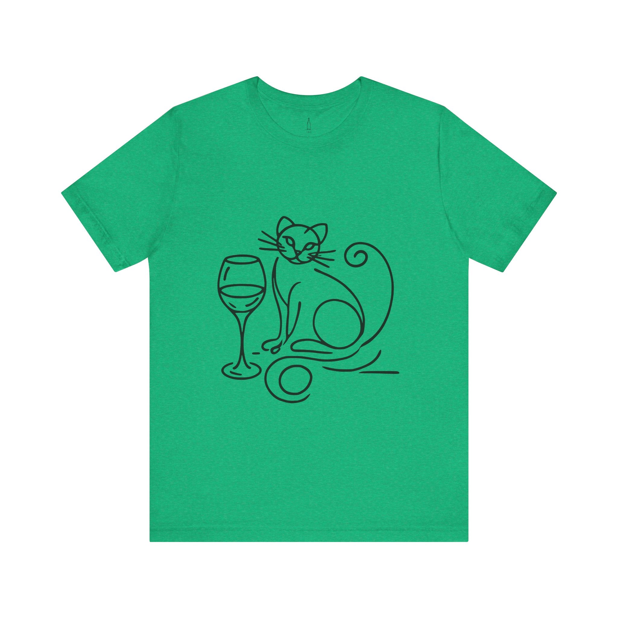 Cat Wine Glass Tee