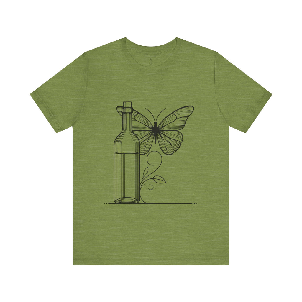 Butterfly and Wine Bottle Tee