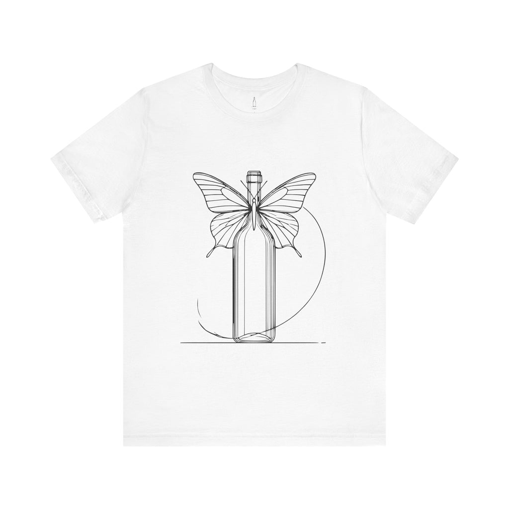 Butterfly And Wine Bottle Tee