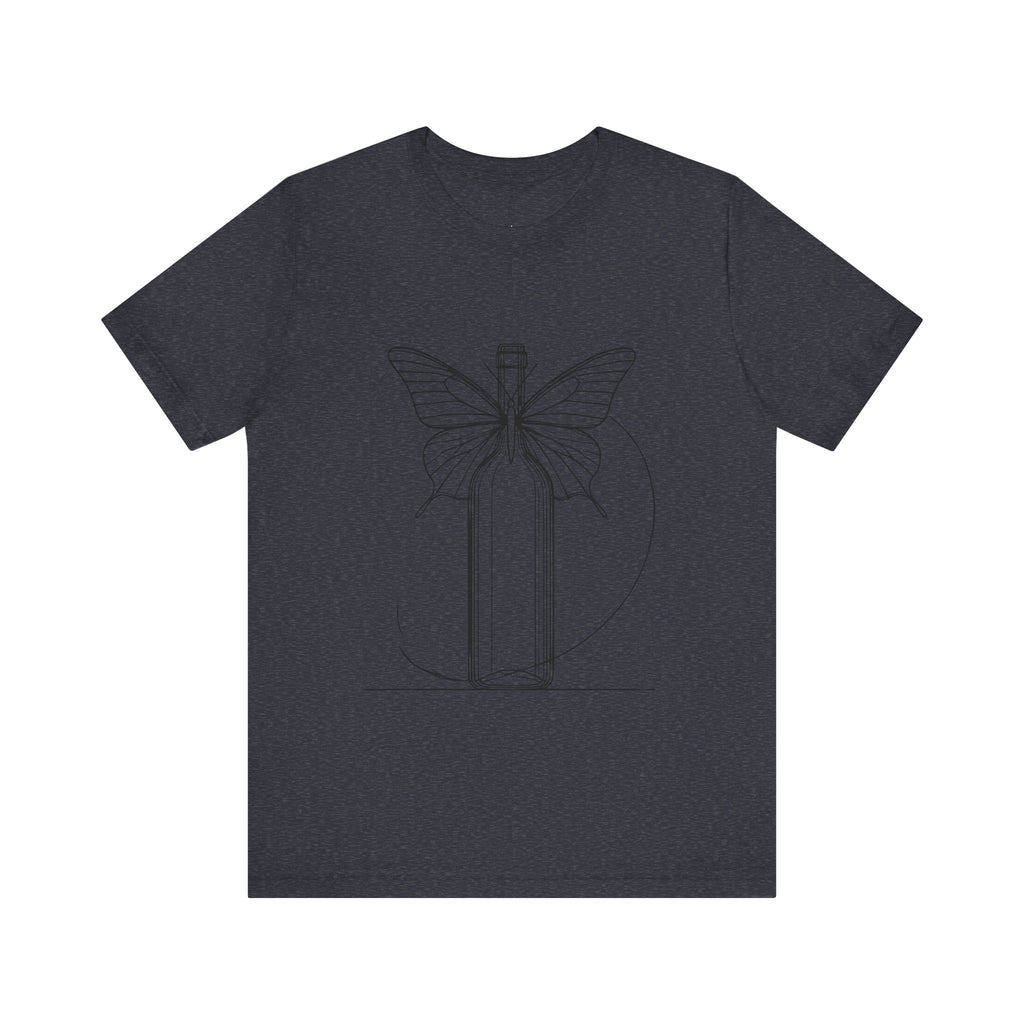 Butterfly And Wine Bottle Tee