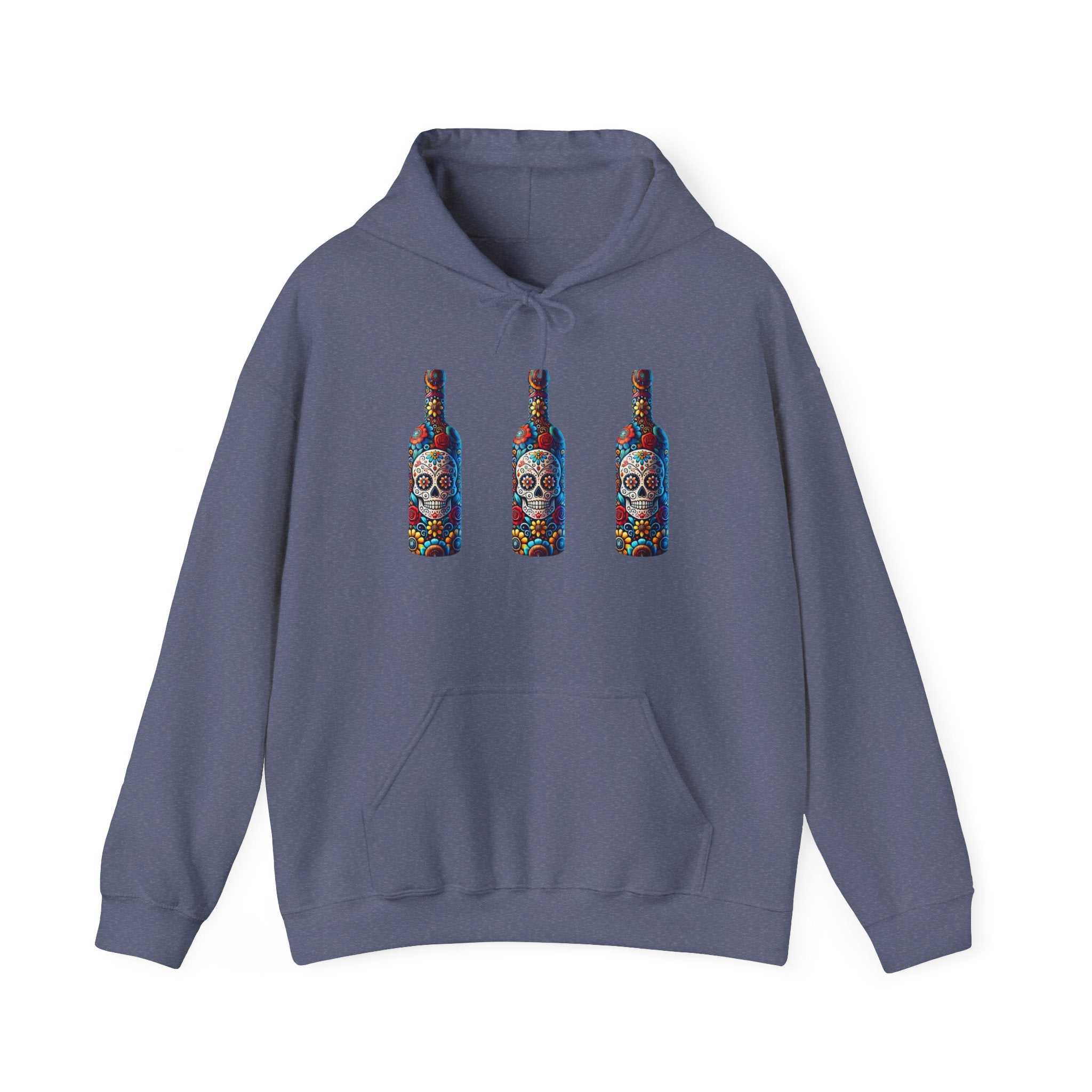 Sugar Skull x3 Hoodie - Heavy Blend Hooded Sweatshirt