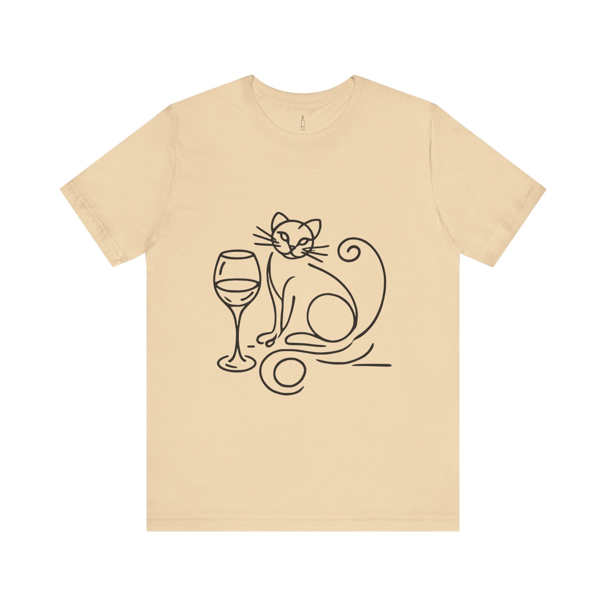 Cat Wine Glass Tee