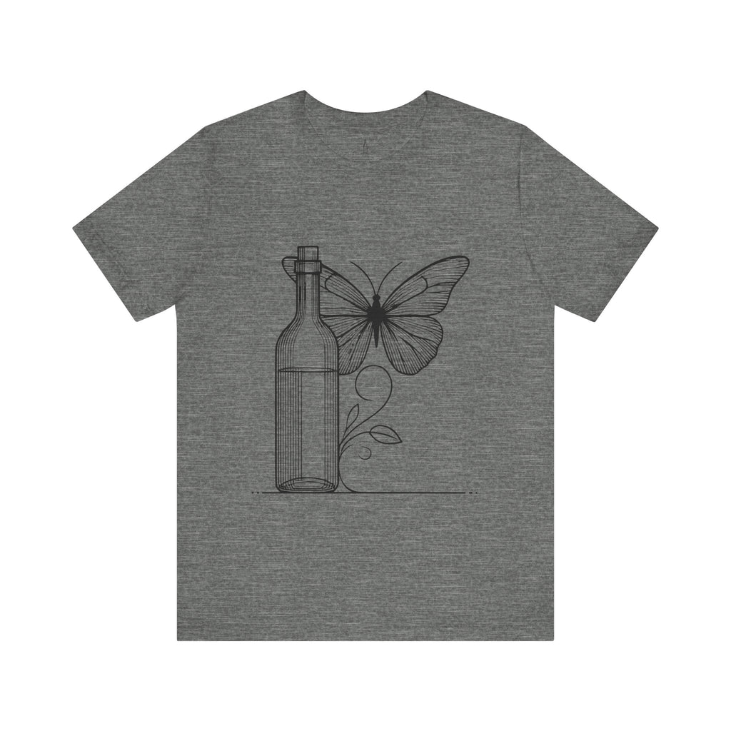 Butterfly and Wine Bottle Tee