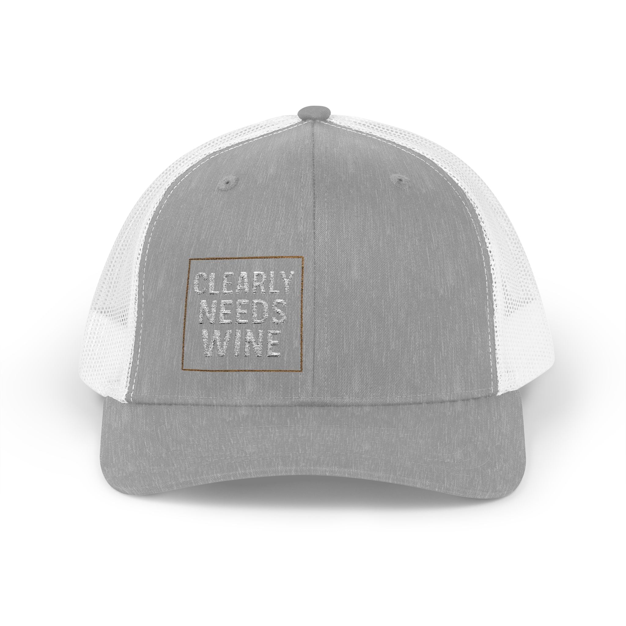 'Clearly Needs Wine' - Embroidered Snapback