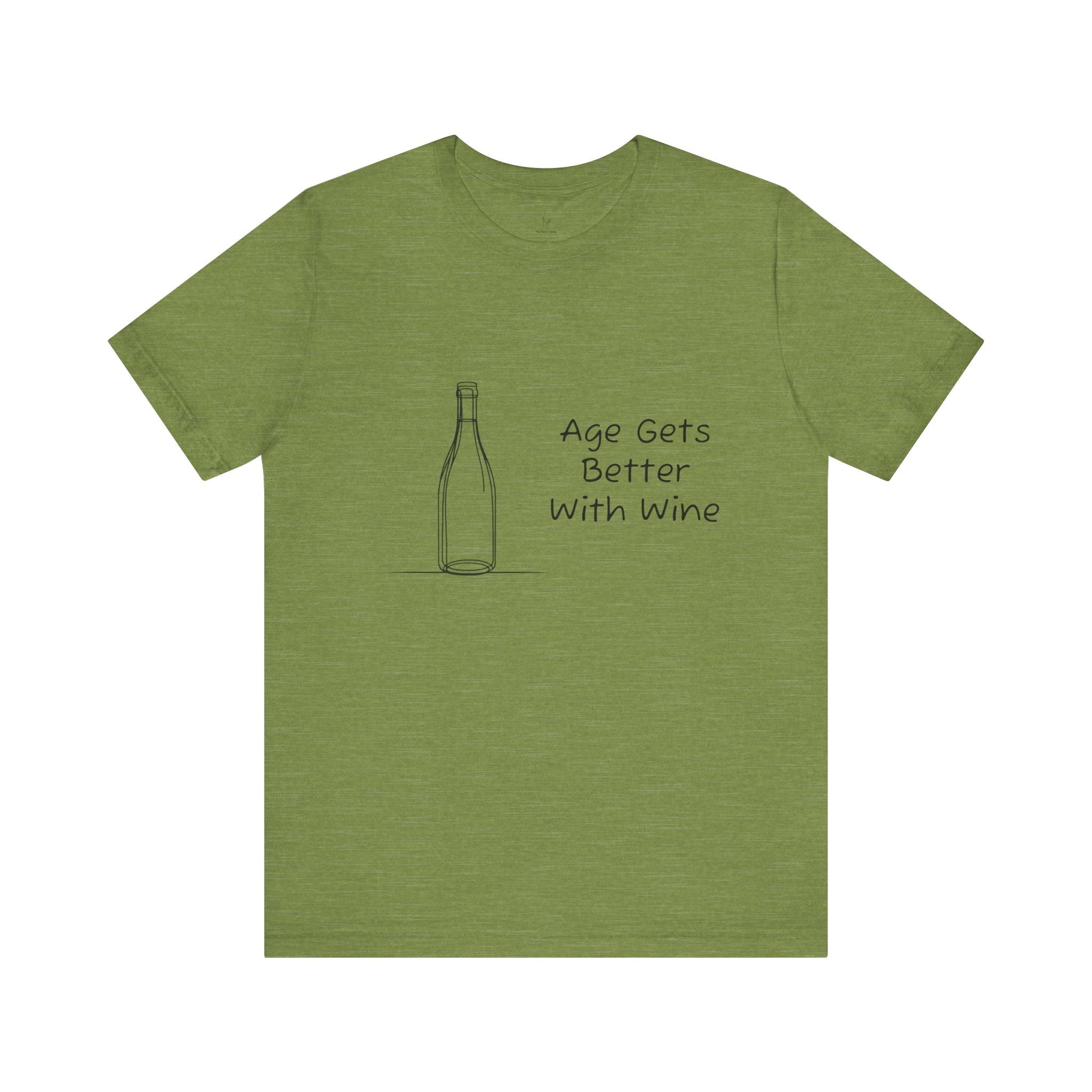 Age Gets Better With Wine Jersey Short Sleeve Tee