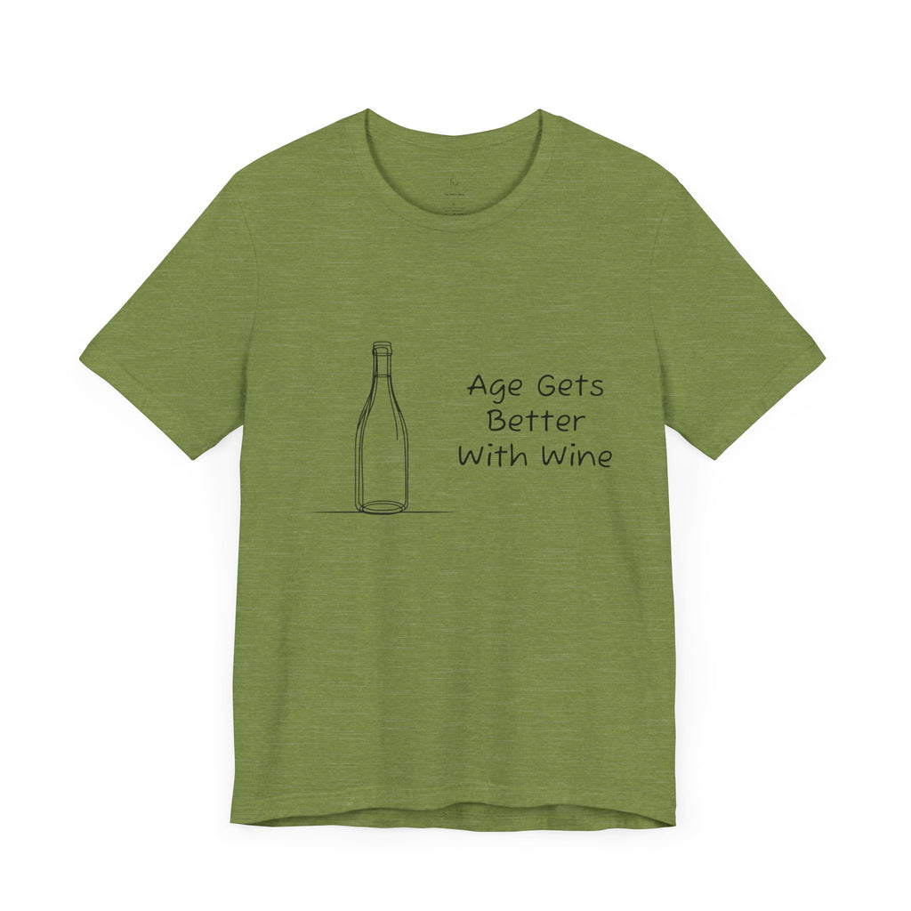 Age Gets Better With Wine Jersey Short Sleeve Tee