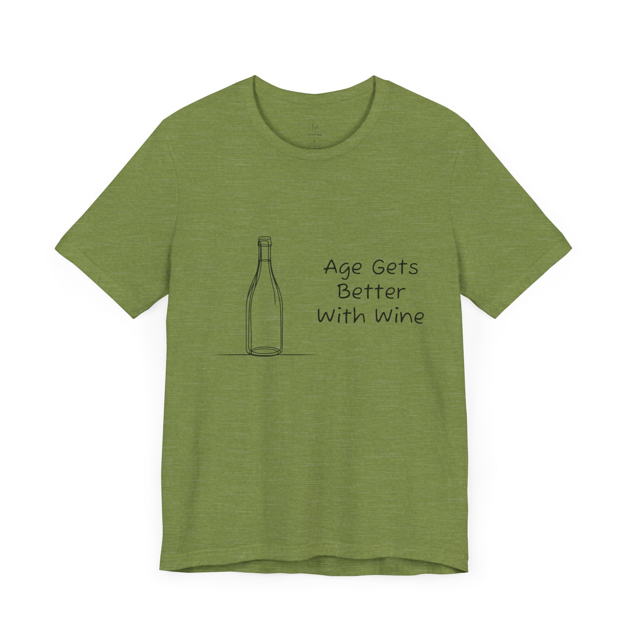 Age Gets Better With Wine Jersey Short Sleeve Tee