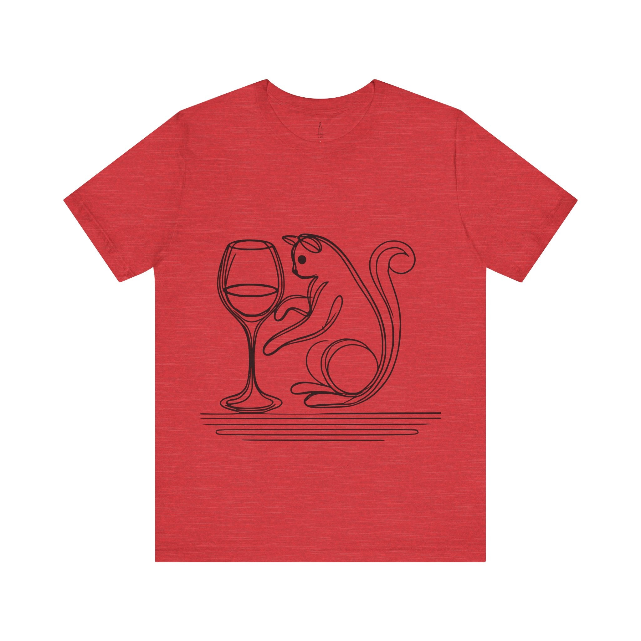 Cat and Wine Glass Tee