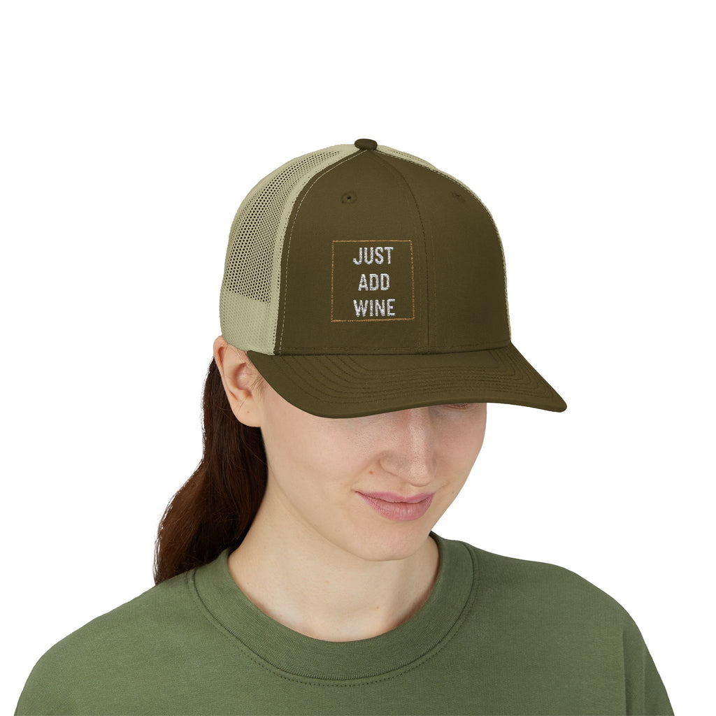 'Just Add Wine' - Embroidered Snapback