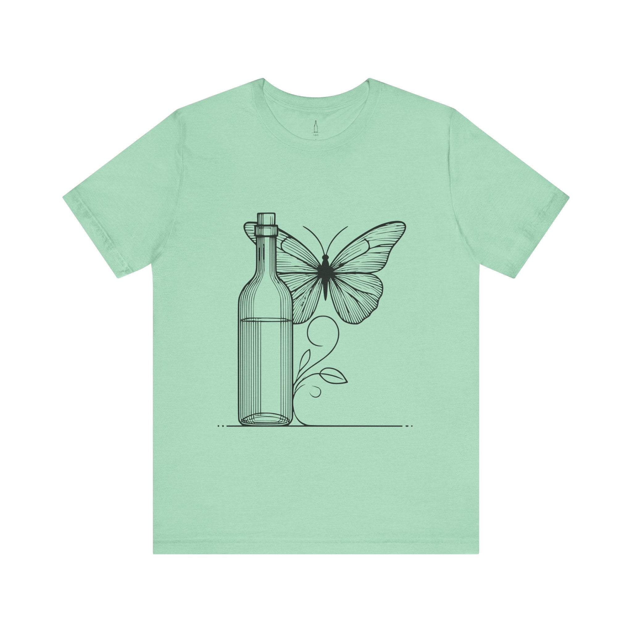 Butterfly and Wine Bottle Tee